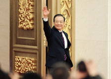 溫家寶總理與中外記者見面