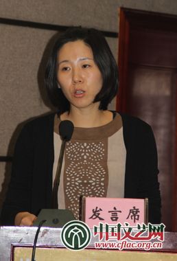 中國(guó)舞協(xié)《中國(guó)舞蹈報(bào)》編輯孫茜發(fā)言 中國(guó)文藝網(wǎng) 吳月玲 攝